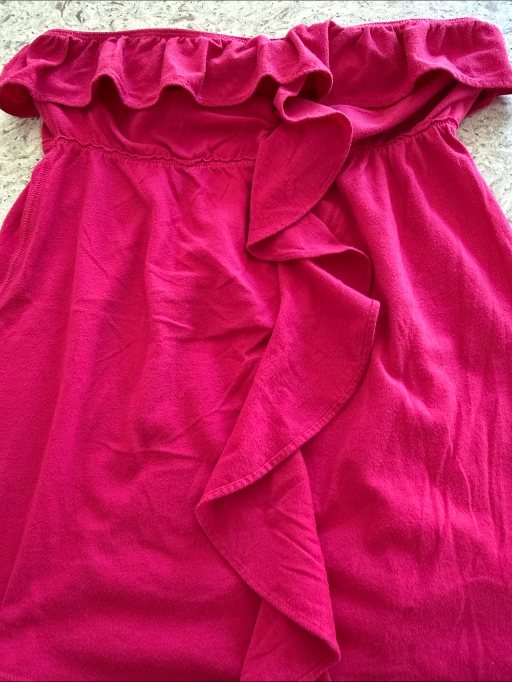 Hollister Fuchsia Ruffle Strapless Top - Picture 6 of 7